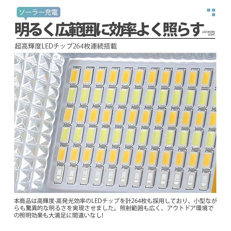 投光器 led 充電式 投光器 強力 14000LM 1600mAH ソーラー充電 USB充電 150W IP66...