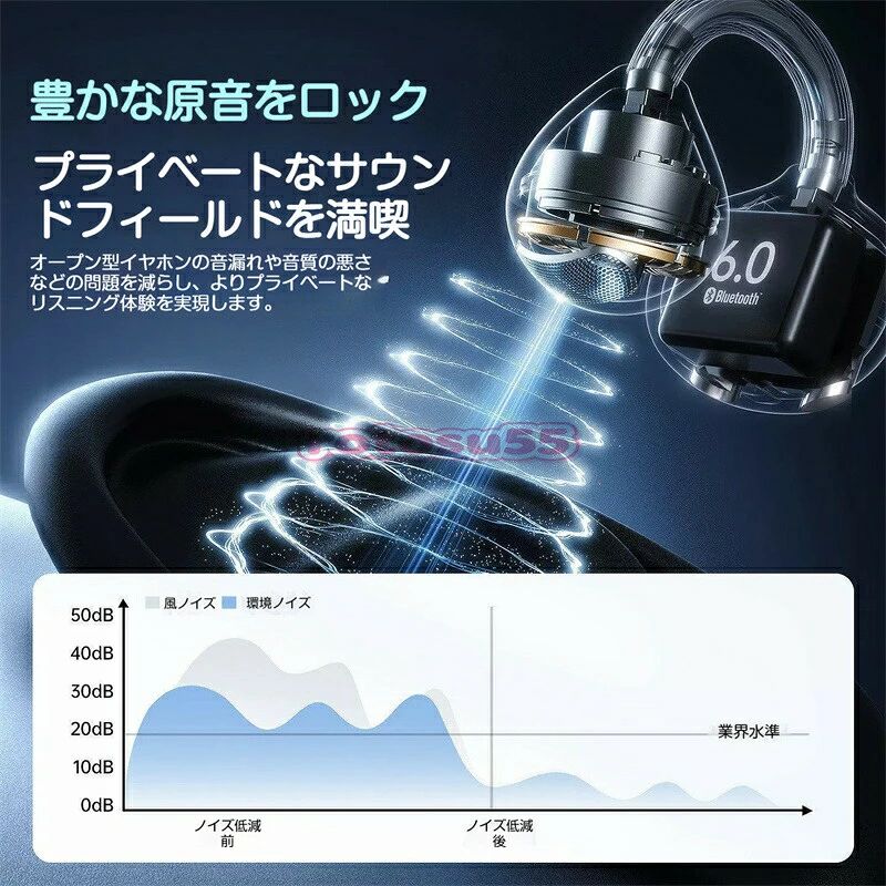 FLAC 高音質 ×360° 空間音響 耳を痛めないオープン設計 スポーツ・通勤・オフィスまで対応 音漏れ低減 クリア通話 タッチ操作 ブルー / パープル / グレー 3 色展開