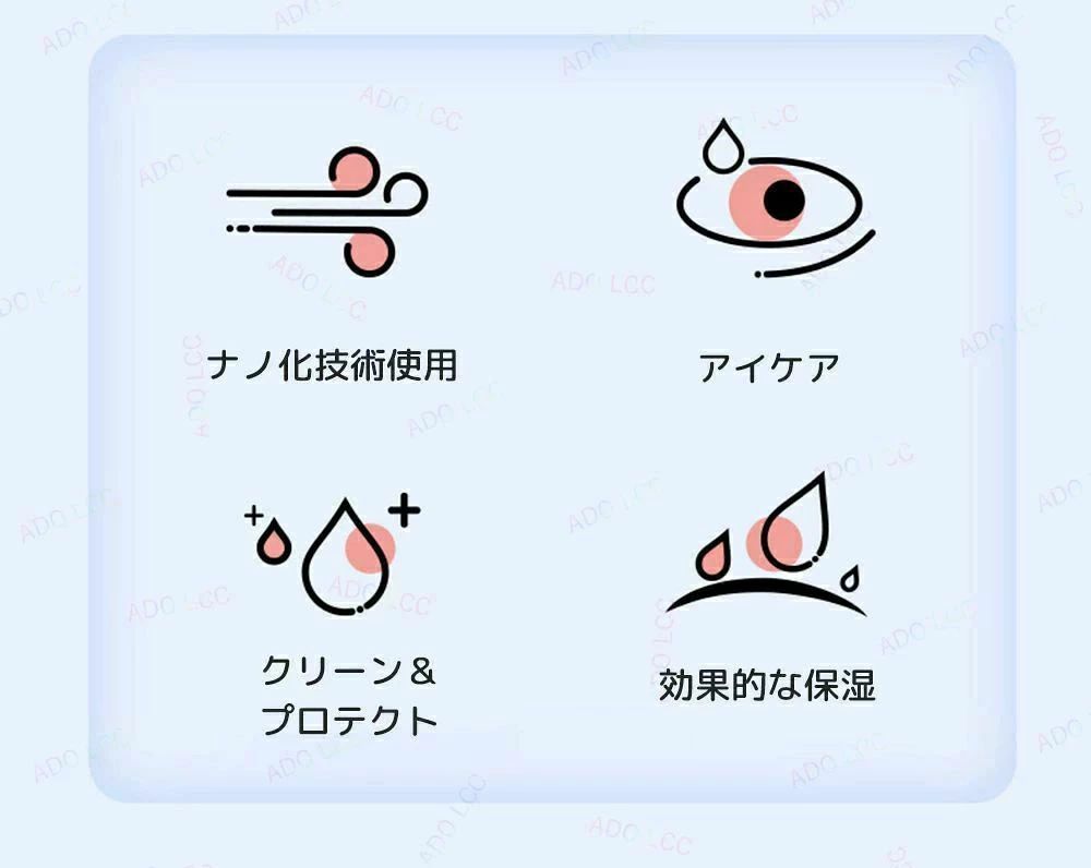 ハンディミスト アイスチーマー フェイススチーマー 2in1 目元 美顔器 スチーマー ...