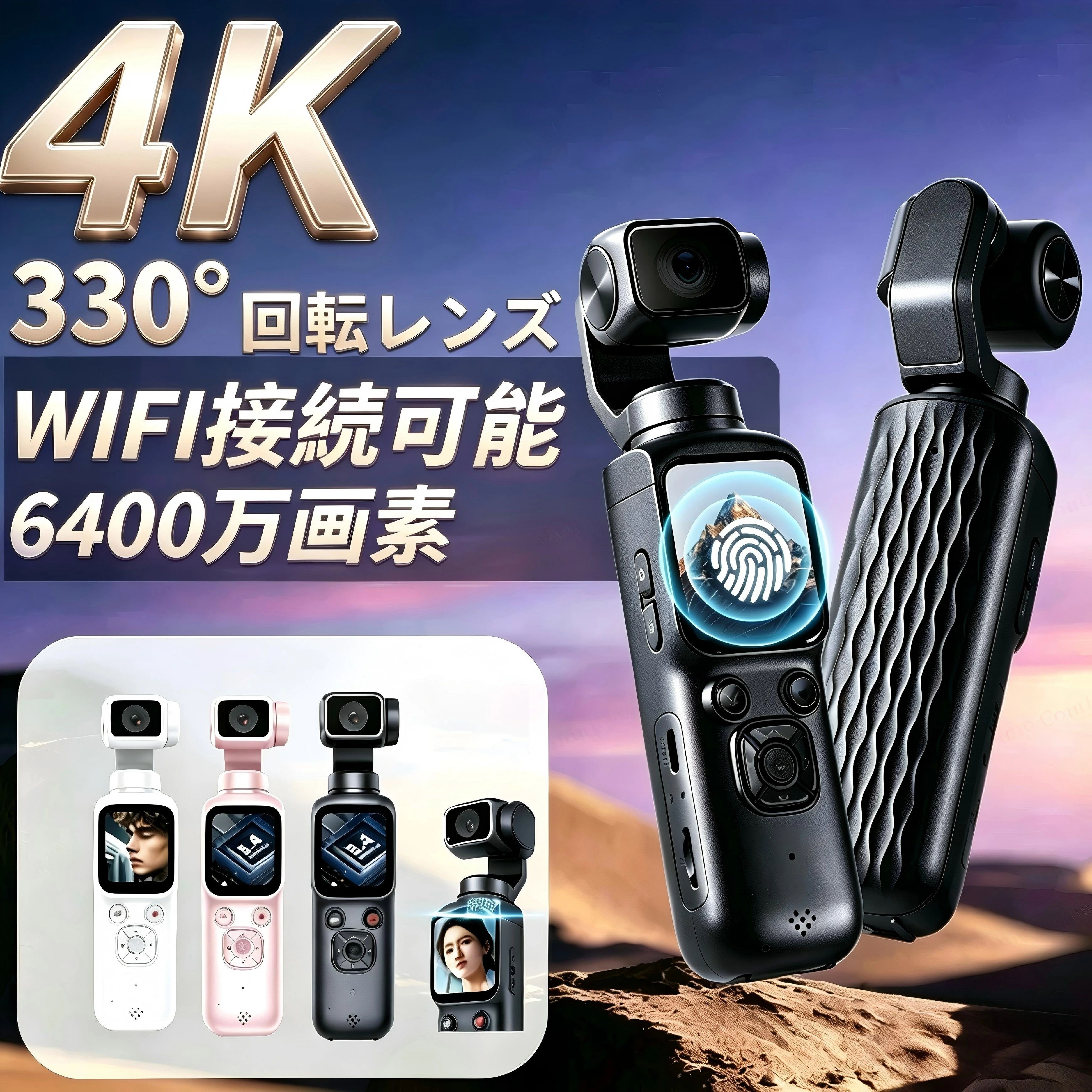 「豪華特典付き★2026新発売」 アクションカメラ 手ぶれ補正4K VLOGカメラ ビデオカメラ S ...