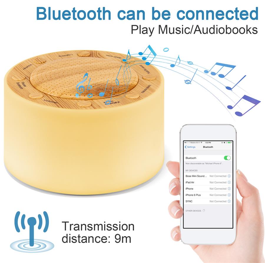 14ホワイトノイズ 睡眠 快眠 赤ちゃん 快眠グッズ 睡眠グッズ タイマー bluetooth スピーカー スリープライト 音量調節 寝付 睡眠 グッズ ホワイトノイズマシン 睡眠 勉強 プレゼント