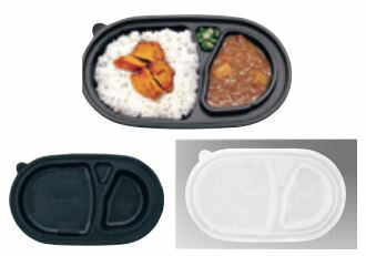 【TKG】 ワンウェイ 耐熱お弁当容器 カレー用 T-95-55（50セット入）XAZ-49 7-1468-0601 業務用 耐熱 お弁当容器 お弁当箱 ランチボックス 使い捨て テイクアウト