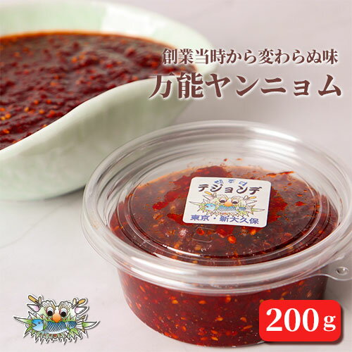 【新大久保韓国海鮮テジョンデ】万能ヤンニョム 調味料 200g 韓国味噌 新大久保からお届け