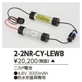 東芝ライテック 施設照明 補修用交換電池 2-2NR-CY-LEWB 『22NRCYLEWB』『2.2NRCYLEWB』