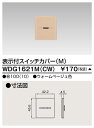東芝 WDG1621M(CW) (WDG1621MCW) スイッチカバー表示付MCW 大箱 (100個入りセット) 受注生産