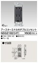 東芝 NDG2182(HT) (NDG2182HT) ET付ダブルコンセント 大箱 (50個入りセット) 受注生産