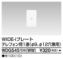東芝 WDG5451H(WW) (WDG5451HWW) 耐火プレートTEL用(WW) 大箱 (100個入りセット) 受注生産