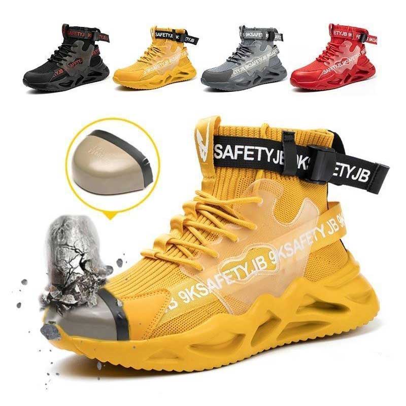 樂天商城 - 安全靴 ハイカット 安全靴 メンズ レディース ハイカット スニーカー 作業靴 おしゃれ 軽い 黒 鋼先芯入り 男女兼用 あんぜん靴 セーフティーシューズ