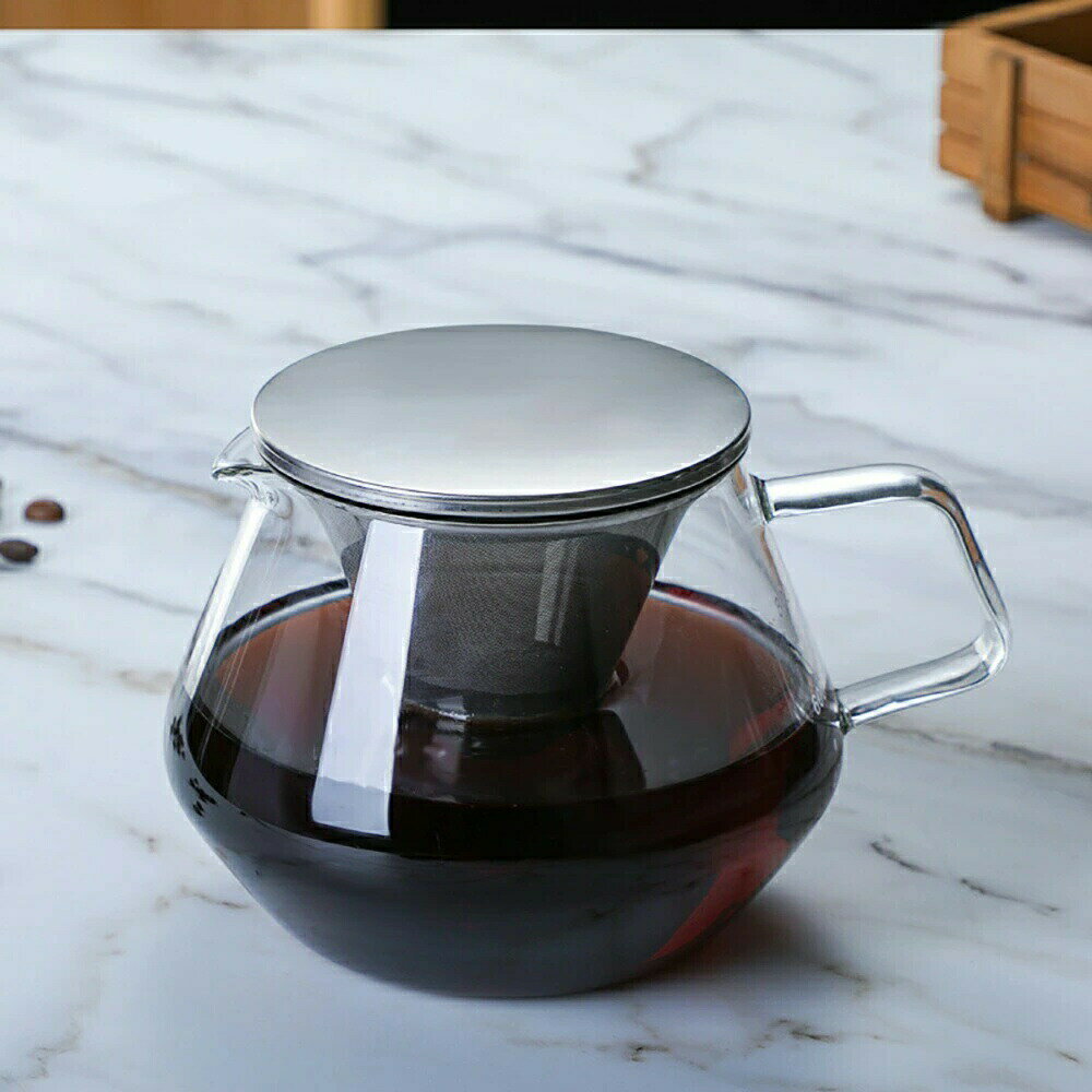 樂天商城 - コーヒーサーバー ガラスドリッパー セット コーヒーポット V60 コーヒードリッパー 耐熱ガラス 円錐型 ハンドドリッパー ドリッパーコーヒー 珈琲 コーヒー器具 おしゃれ 北欧 母の日 父の日 プレゼント 珈琲ギフト