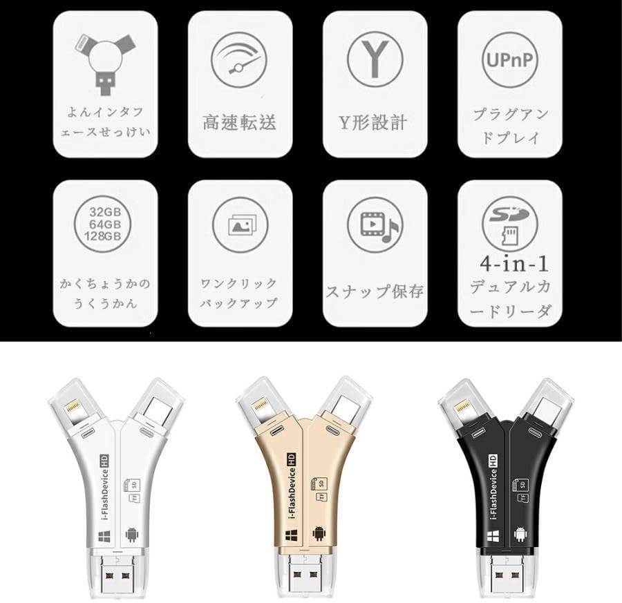 専用アプリ不要 カードリーダー iPhone ...の紹介画像3