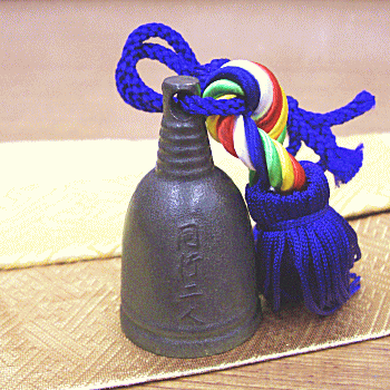 宝響ミニリン・黒色（国産鋳物で作られた贅沢な持鈴（じれい）です）［お遍路グッズ］［お遍路用品］