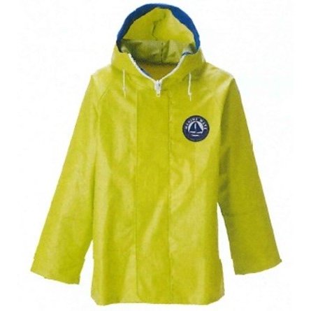 【4L】メンズ 紳士 水産用合羽 マリンウェア レインウェア コート 漁師 大きいサイズ マリンメイトパーカー イエロー