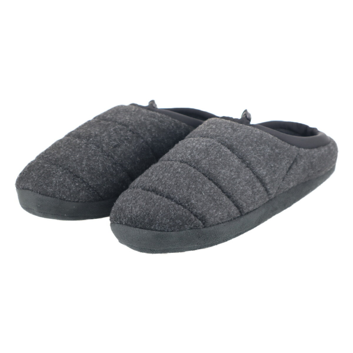 丸宗 紳士ルームシューズ MRS 3355 ブラック メンズ フリーズ 室内用 ダウンサンダル ゆったり構造 多重インソール 防寒 保温