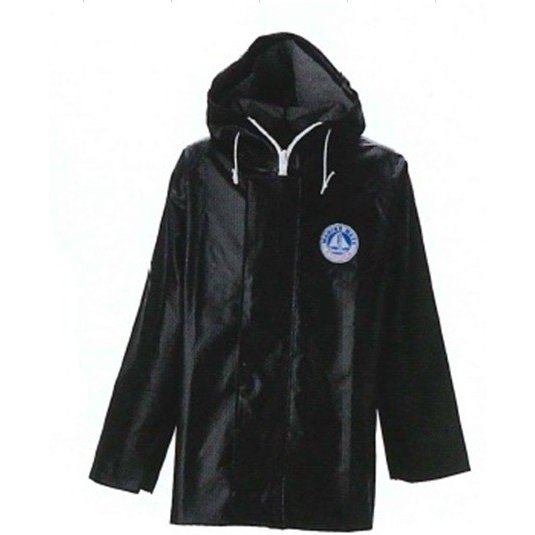 【上下セット販売】メンズ 紳士 漁師 釣り 水産用合羽 サロペット パーカー マリンメイト上下セット ブラック