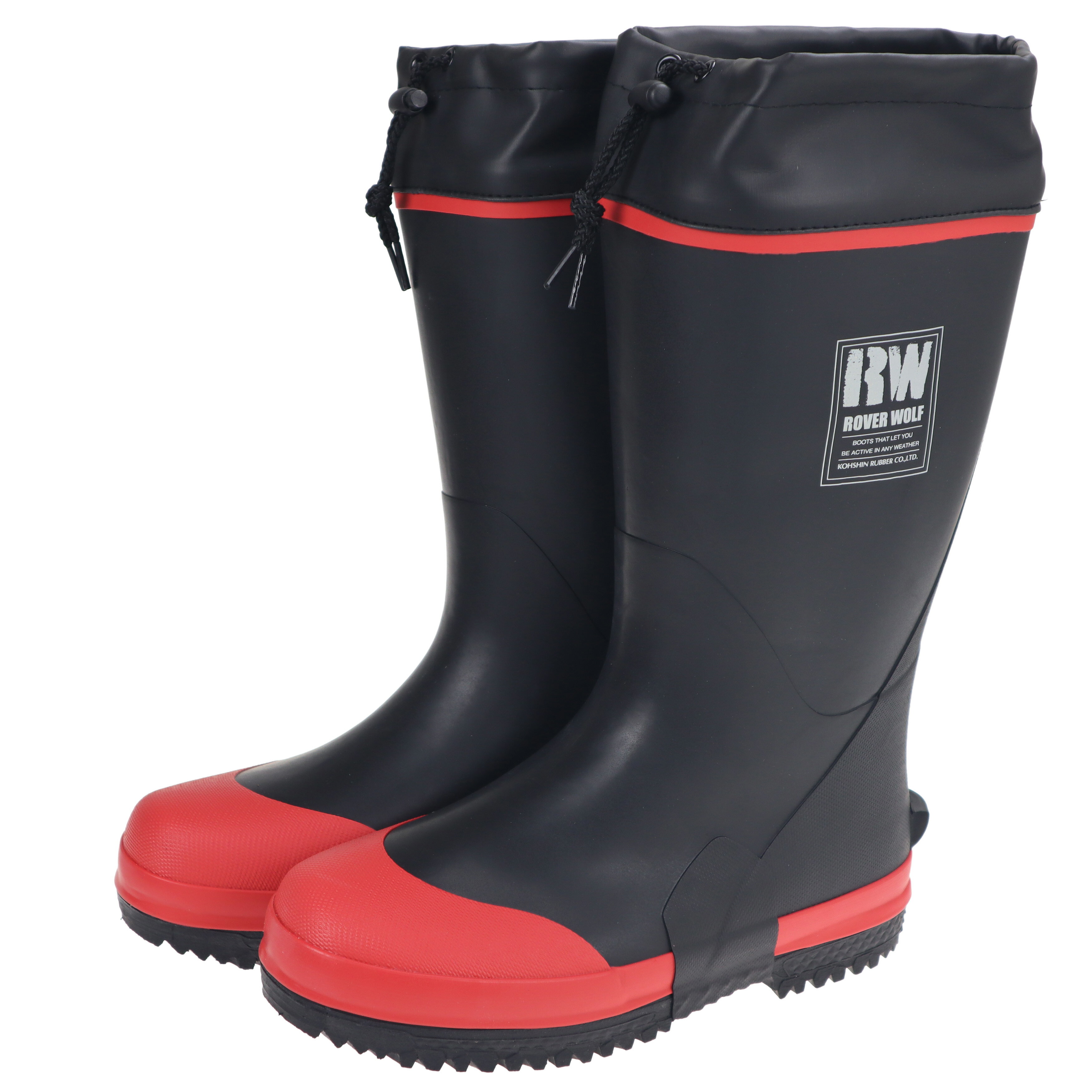 楽天てくてく　楽天市場店【2025秋冬新商品】弘進ゴム ローバーウルフ GF5732MW ブラック 太型タイプ スコップガード付きメンズ 紳士 防寒長靴 レインブーツ ラバーブーツ 寒冷地仕様 つや消しタイプ