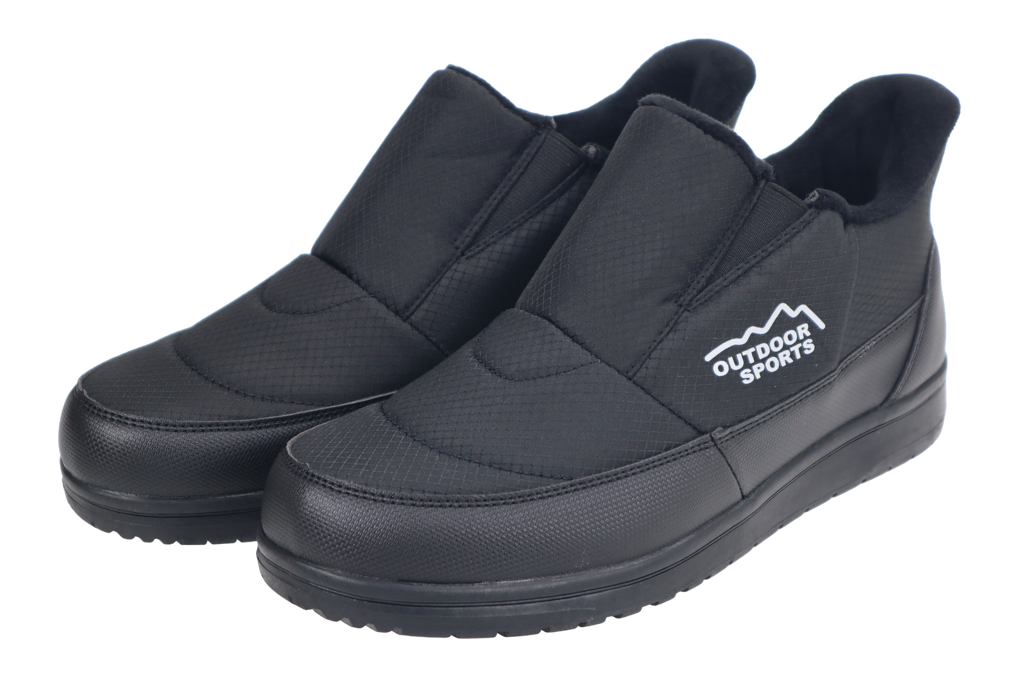 楽天てくてく　楽天市場店【2025秋冬新商品】フクセン FKR2140HF ブラック OUTDOORSPORTS サッとインシューズ スニーカー メンズ 撥水加工 アウトドア シューズ カジュアル 楽々履ける ハンズフリー スリッポン スノトレ 防寒ショートブーツ