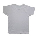 ライブコットン 無蛍光綿肌着 男女児兼用半袖Tシャツ【メール便可】