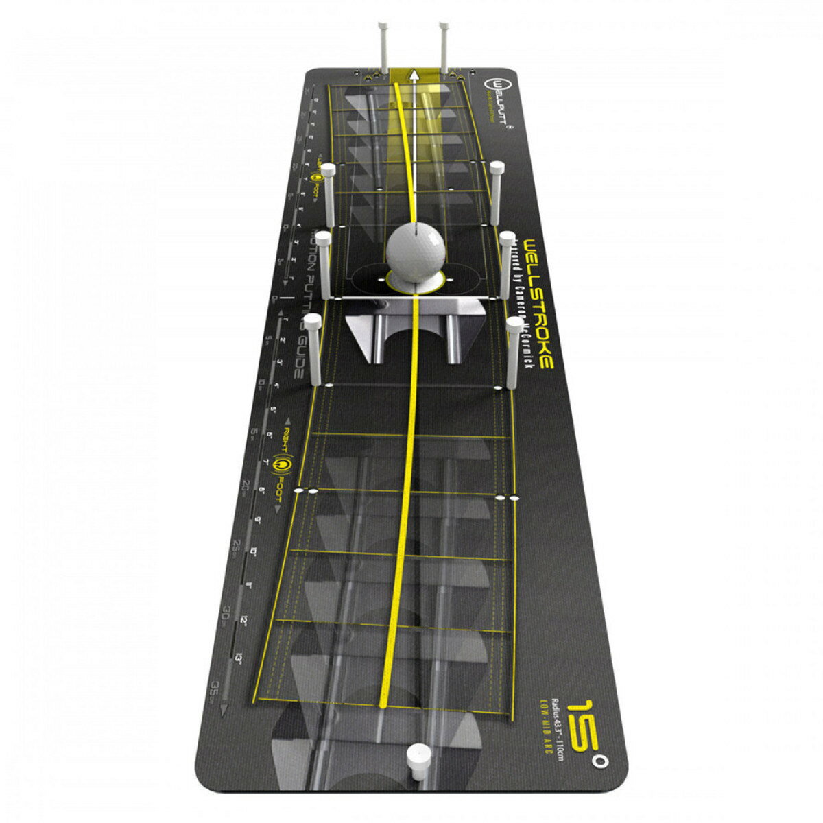 Wellputt (ウェルパット) Wellstroke ゴルフパターマット Arc15 WELLSTROKE_ARC15