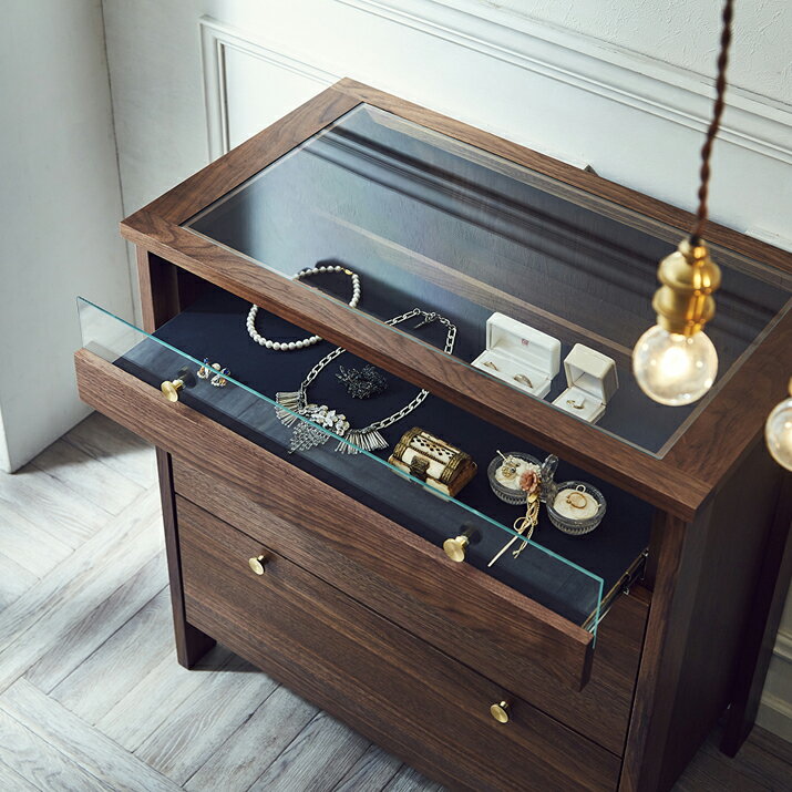 チェスト 収納家具 100チェスト コーニス KONISU NIPPONAIRE 整理たんす 真鍮 脚付き ウォールナット ホワイトオーク 関家具 ニッポネア [2]