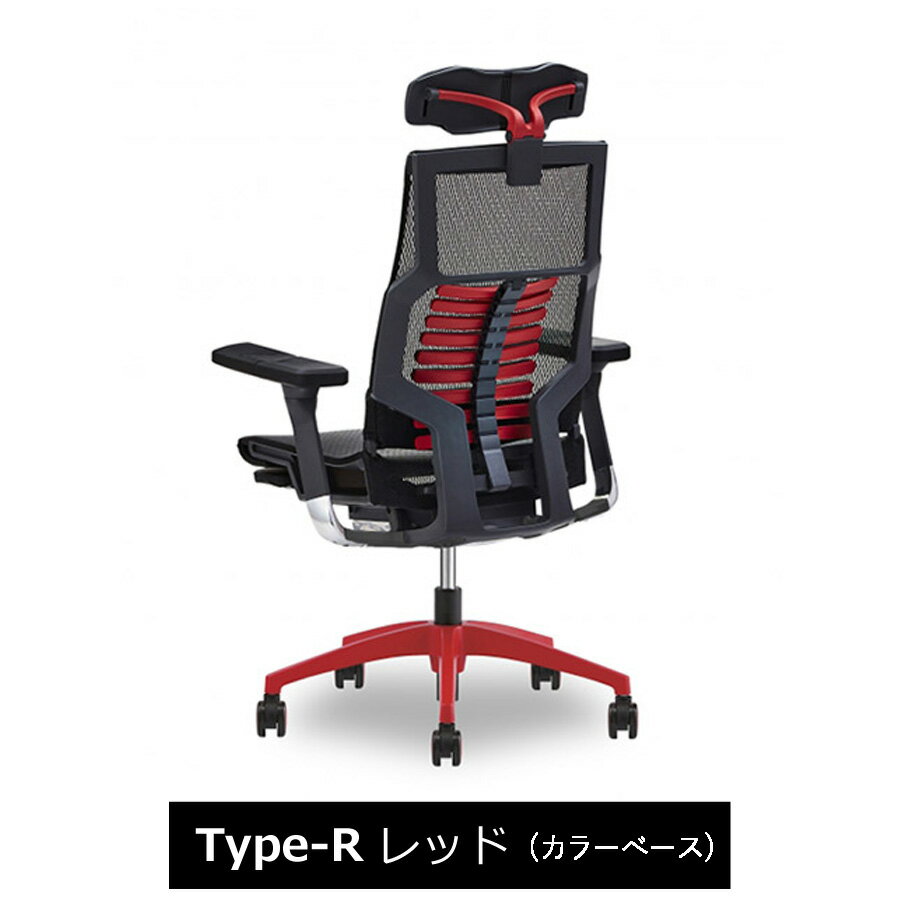 【販売終了】ウィンケース 高機能ゲーミングチェア Type-R RD カラーベース WINcase by Ergohuman 【代金引換・時間指定不可】