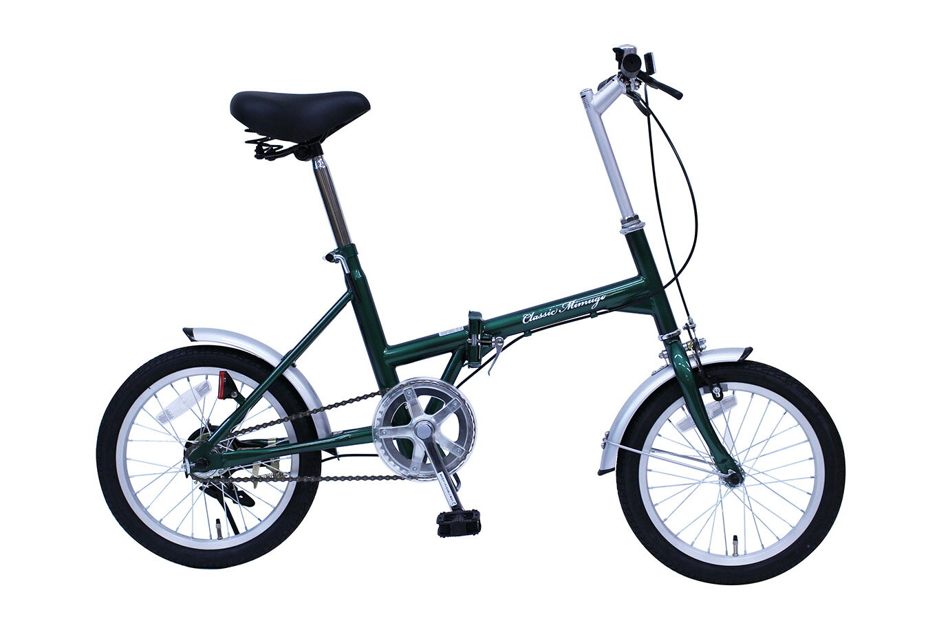 【販売終了】ミムゴ mimugo Classic Mimugo 16インチ折畳自転車 シングルギア グリーン MG-CM16G【代引き・時間指定不可】