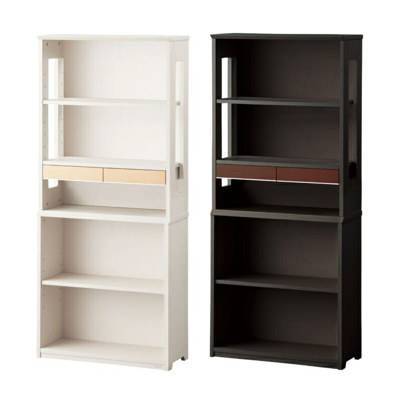 コイズミ WISE 70cmミドルシェルフ KWB-252 MW色 KWB-652 BW色 ラック 棚 収納 デスクジョイント機能あ..