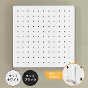 スチールパンチングボード 30×30cm フック付 WJ-SB3HWH(マットホワイト )/WJ-SB3HBK(マットブラック) ドリームウェア【代引き不可】