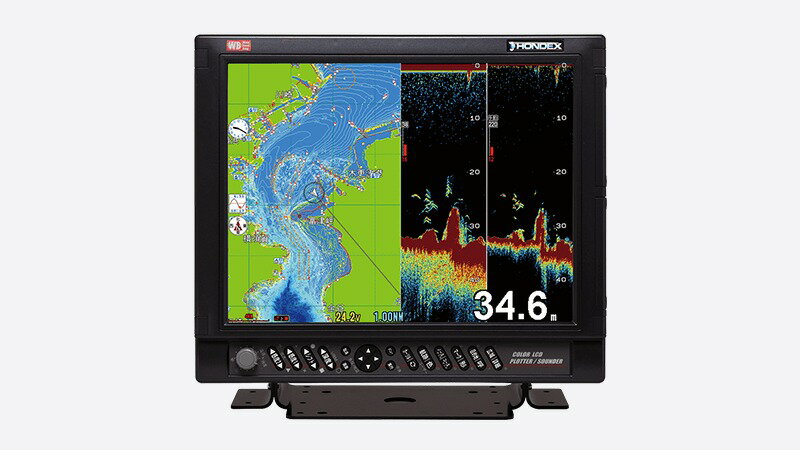 【送料無料】 ホンデックス HONDEX HE-151S-WB 15型液晶プロッターワイドバンド魚探 【出力/振動子 5KW..