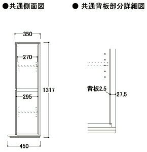 【関東開梱設置無料】綾野製作所 ユニット式収納棚 アリシア RE/RK ALICIA / 上台 板扉 開き戸 / RE-E80TA RK-M80TA【代引き不可】 [3]