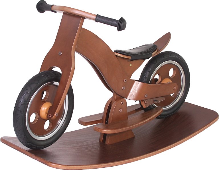 Hoppl ホップル ウッディバイク Ver2 ロッキングボードセット ウォールナット WDY03-WL-SET WOODY BIKEのサムネイル