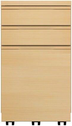 【開梱設置可能】 F-UNITF?UNIT(ビーチ) デスクワゴン／W33 No.6992-31-0000