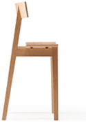 WOW half chair Op.1／ハーフチェアオーパス.1 オーク NA 引出し付き 磁石使用 ◆代引き・時間指定不可