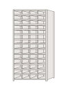 サカエ SAKAE / 区分棚 フラットタイプ NCA111-414【代金引換対象外】【配送時間指定不可】【サカエの大型商品は車上渡しです】個人宅配送不可