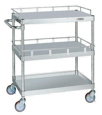 【先振込み送料無料】サカエ SAKAE / ステンレスニューパールワゴン　コボレ止め付　PBR4−03K2AB【代金引換対象外】【配送時間指定不可】【サカエの大型商品は車上渡しです】個人宅配送不可