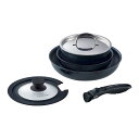 ビタクラフト イージークッカー 6点セット ブラック No.1301 Vita Craft EZ Cooker フライパン/ソースパン/ステンレス蓋/ガラス蓋/着脱ハンドル(3)