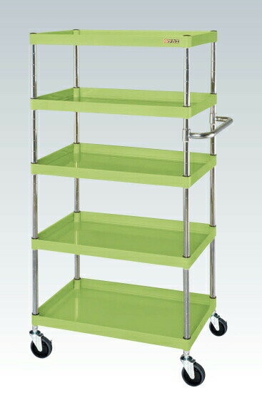 【個人宅配送不可】サカエ SAKAE / CSパールワゴン（中量タイプ・直進安定金具付） CSP-75155YSE【代金引換・配送時間指定不可】【サカエの大型商品は車上渡しです】