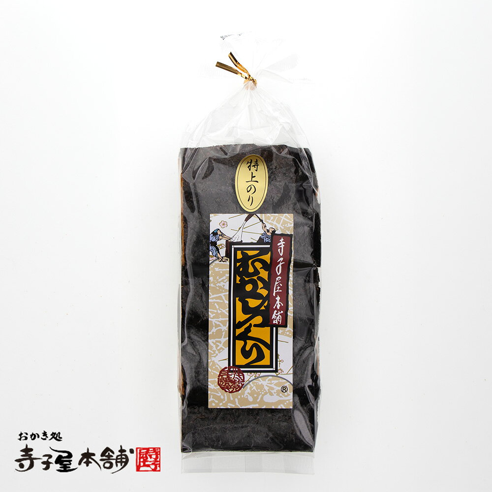 香り豊かな特上のりを贅沢にまとわせました。口に入れた瞬間、のりがふわっととけてせんべいと重なり合い、奥深い旨みが広がります。素材の良さを存分に楽しめる、満足感ある一枚です。 名称 米菓 商品名 特上のり手焼（4袋パック） 商品番号 ASL-007 内容量 4枚 原材料 賞味期限 別途商品ラベルに記載 保存方法 直射日光高温多湿を避けて保存して下さい。 販売者 株式会社寺子屋TS 京都市右京区西京極豆田町7 0120-395-226 ※本品製品工場では、えび、落花生、カニ、卵、乳成分、牛肉、ごま、豚肉、山芋、ゼラチン、アーモンドを含む製品を共通の設備で製造しています。