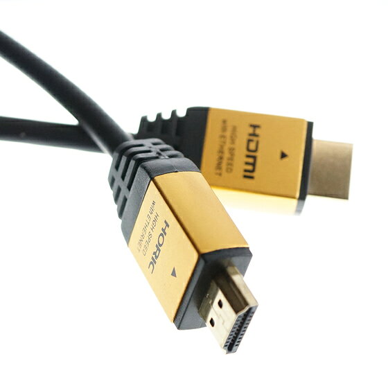 HORIC ハイスピードHDMIケーブル 2.0m イーサネット対応 ゴールド ホーリック HORI...