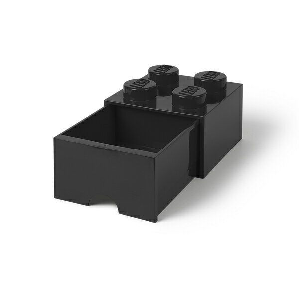 LEGO レゴ レゴブリック ドロワー4 ブラック 引き出し 子ども レゴブロック 収納 おもちゃ箱 40051733