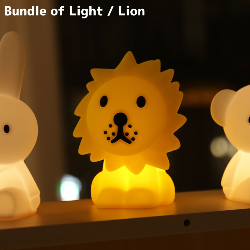 [2/5限定 抽選で最大100%ポイントバック＆最大2000円OFFクーポン] ライオン Bundle of Light バンドルオブライト Lion シリコン製LEDライト 間接照明 ボタン電池 Mr Maria ミスターマリア MM-009L