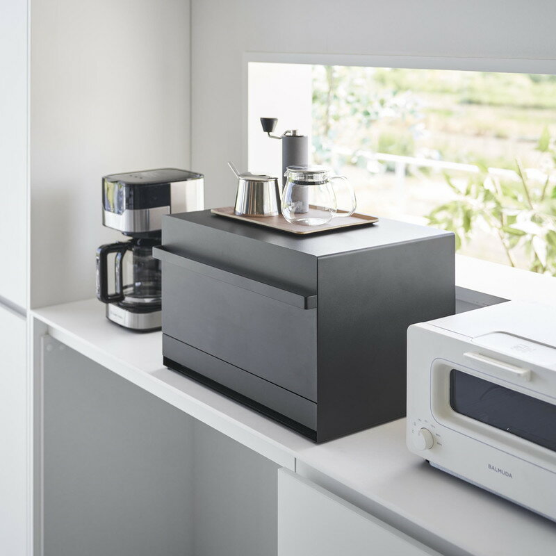 tower タワー ブレッドケース 引き出し型 2段 ブラック 1858 YAMAZAKI 山崎実業 01858-5R2★