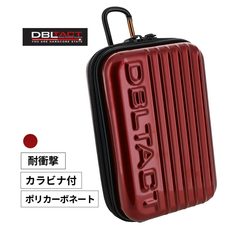 Rakuten - DBLTACT カウリングケース メタリックレッド 190x120x80mm カラビナ付き ショルダーストラップ付き 三共コーポレーション DT-MPC-MR