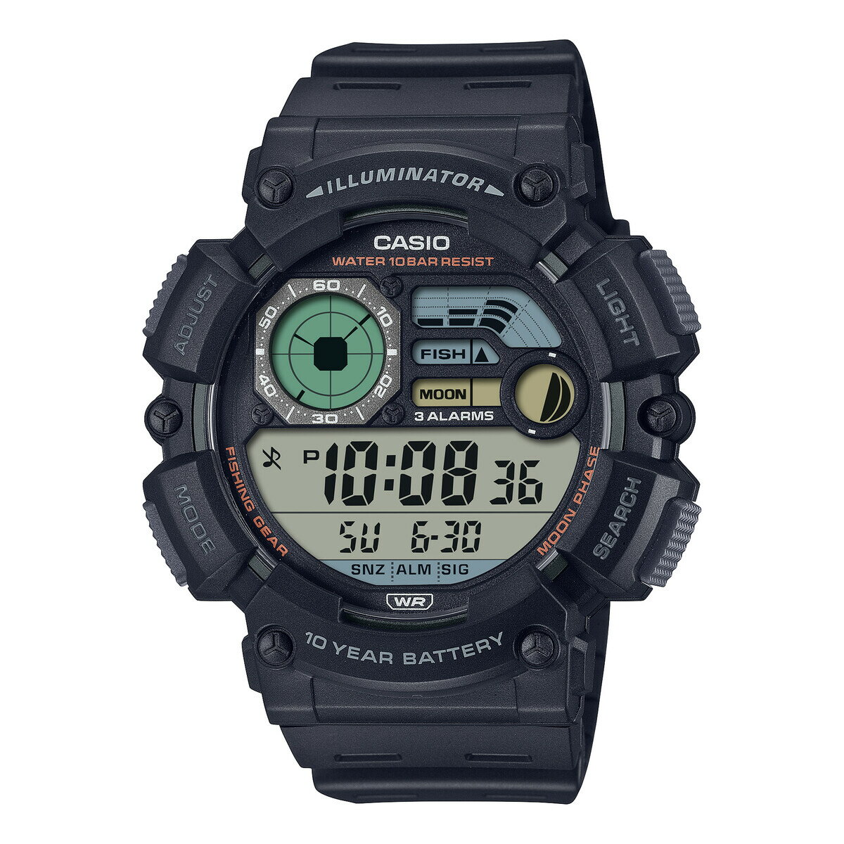CASIO Collection フィッシング機能 CASIO カシオ WS-1500H-1AJF 国内正規品