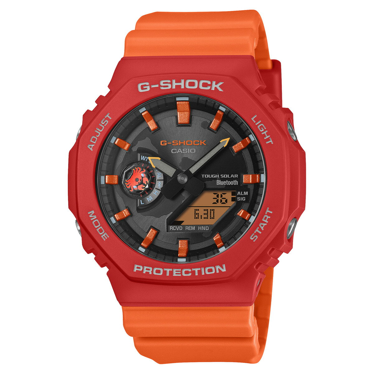 [12/5限定 抽選で最大100％ポイントバック＆最大2000円OFFクーポン] G-SHOCK Charles Darwin Foundationコラボレーションモデル ガラパゴスベニズワイガニ モデル CASIO カシオ GA-B2100DF-4AJR 国内正規品