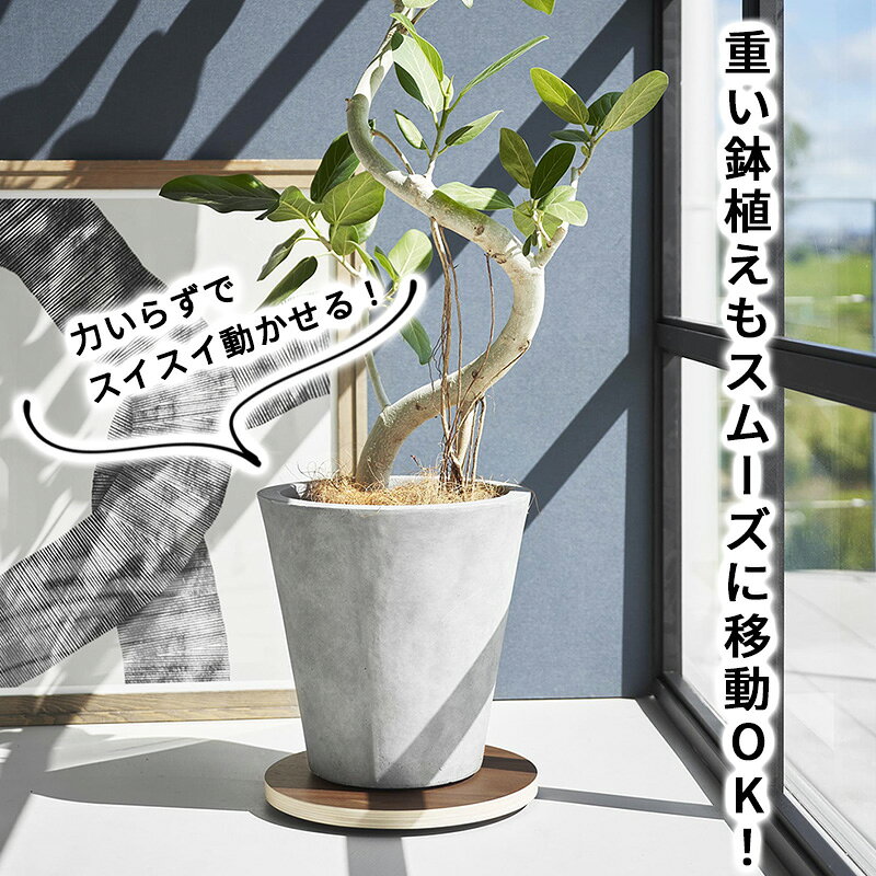 インテリア低台車 リン RIN ラウンド ブラウン YAMAZAKI 山崎実業 10062-5R2☆ [3]