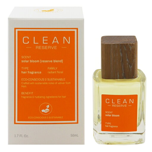 CLEAN リザーブ ソーラー ブルーム ヘアフレグランス 50ml 【送料込み】【フレグランス ギフト 新生活2025 誕生日 スタイリング剤・ヘアフレグランス】【リザーブ RESERVE SOLAR BLOOM HAIR FRAGRANCE】 CLEAN リザーブ ソーラー ブルーム ヘアフレグランス 50ml 【送料込み】【フレグランス ギフト 新生活2025 誕生日 スタイリング剤・ヘアフレグランス】【リザーブ RESERVE SOLAR BLOOM HAIR FRAGRANCE】