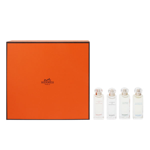 エルメス 香水 HERMES ガーデンシリーズフレグランス ミニチュアセット 7.5ml×4 【あす楽 送料無料】【フレグランス ギフト プレゼント 誕生日 ユニセックス 男女共用】【ナイルの庭 JARDINS MINI SET】