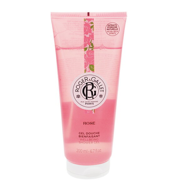 ROGER&GALLET ジェル ドゥーシュ ローズ (ボディソープ) 200ml 【フレグランス ギフト プレゼント 誕生日 入浴料・シャワージェル】【ローズ ROSE WELLBEING SHOWER GEL】