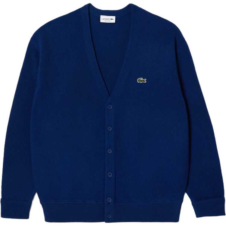 ラコステ LACOSTE ガーター編みVネックカーディガン メンズ [サイズ：5 L ] [カラー：ネイビー] #AH0397-99-F9F 【あす楽 送料無料】【スポーツ・アウトドア アウトドア ウェア】