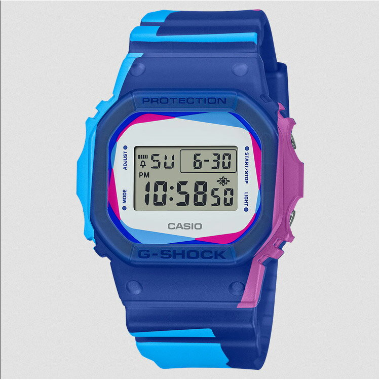 カシオ CASIO G-SHOCK DWE-5600 Over Printデザイン 国内正規品 #DWE-5600PR-2JR 【あす楽 送料無料】【スポーツ・アウトドア アウトドア 精密機器類】